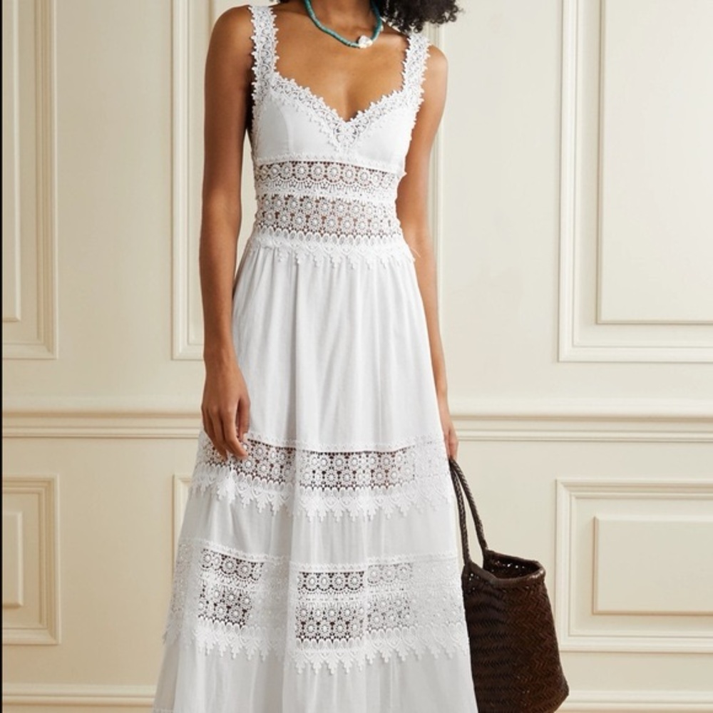 Charo Ruiz Sophia White Maxi Dress